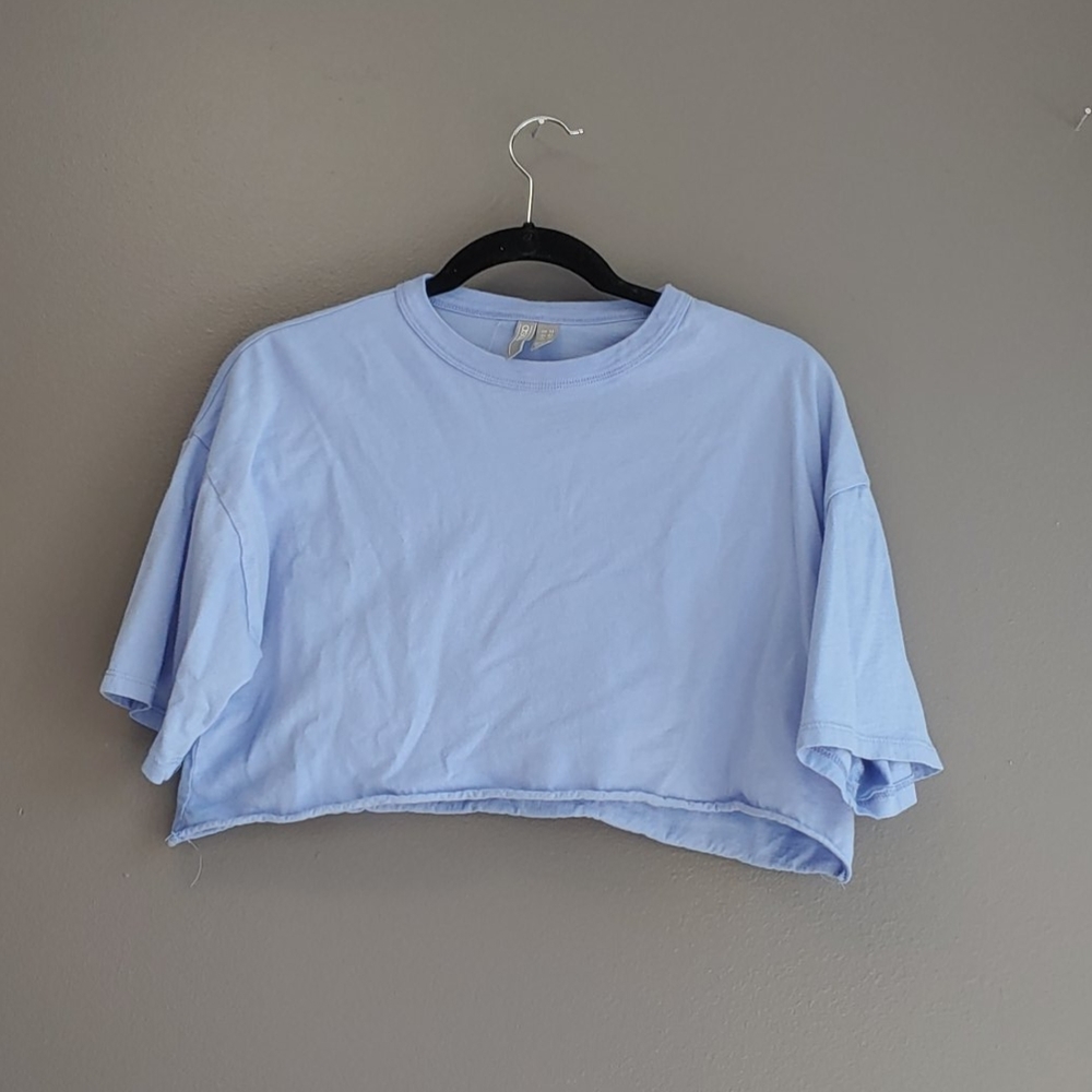 Periwinkle crop t shirt